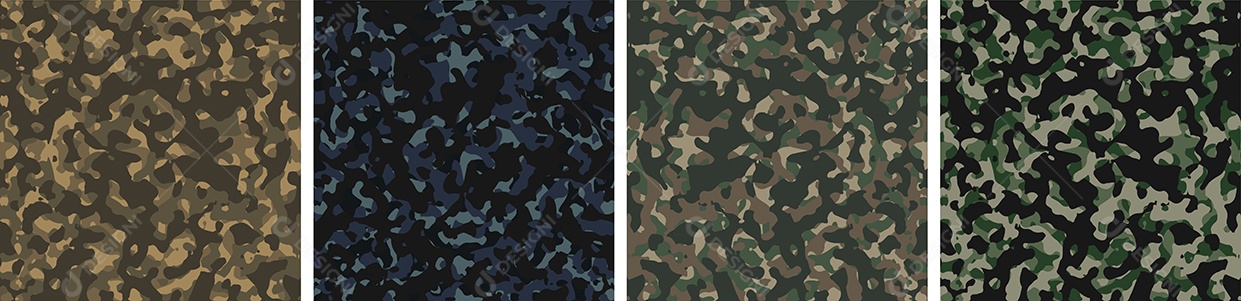 Padrão de Fundo de Camuflagem Vetor EPS