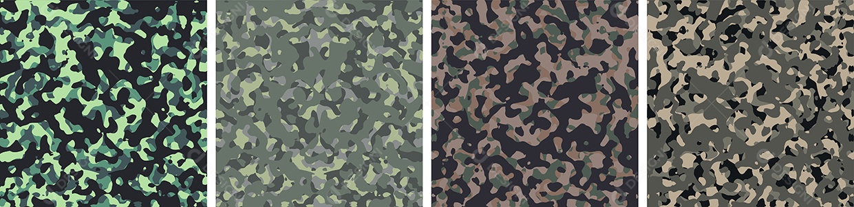 Padrão de Fundo de Camuflagem Vetor EPS