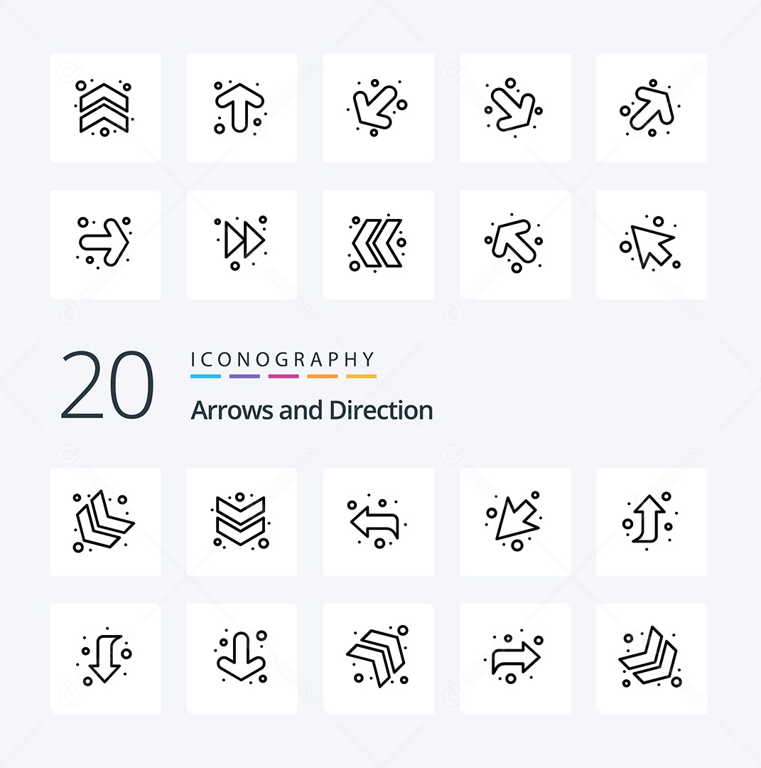 Pacote de Ícones e Elementos Vetores EPS