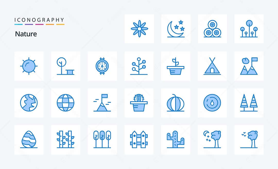 Pacote de Ícones e Elementos Vetores EPS