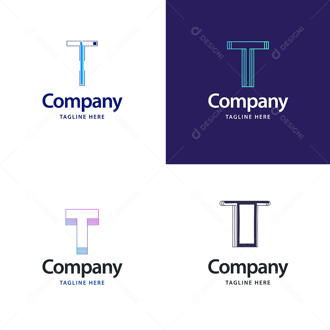 Logo A Personalizada Logotipos Modernos AI Editável