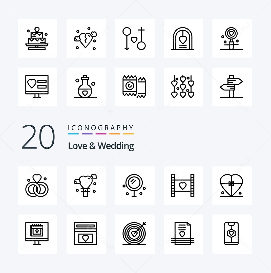 Pacote de Ícones e Elementos Vetores EPS