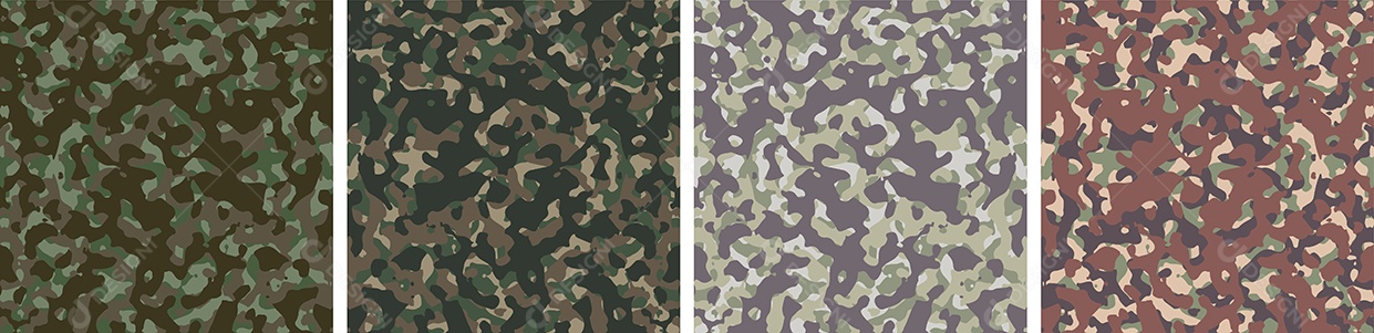 Padrão de Conjunto de fundo de Camuflagem Vetor EPS