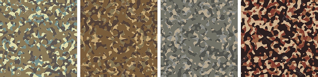 Conjunto de Fundo de Camuflagem Vetor EPS