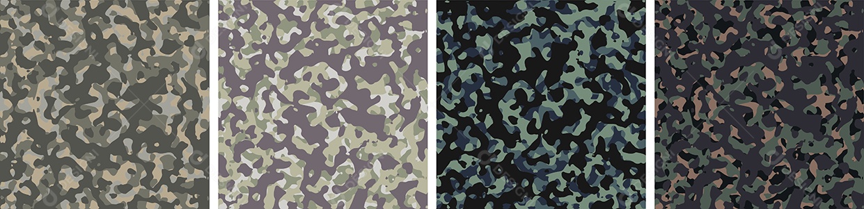 Conjunto de Fundo de Camuflagem Vetor EPS