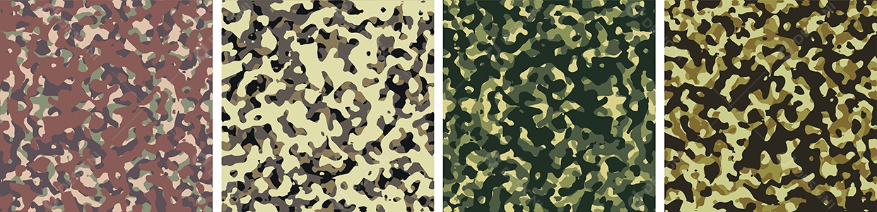 Conjunto de Fundo de Camuflagem Vetor EPS