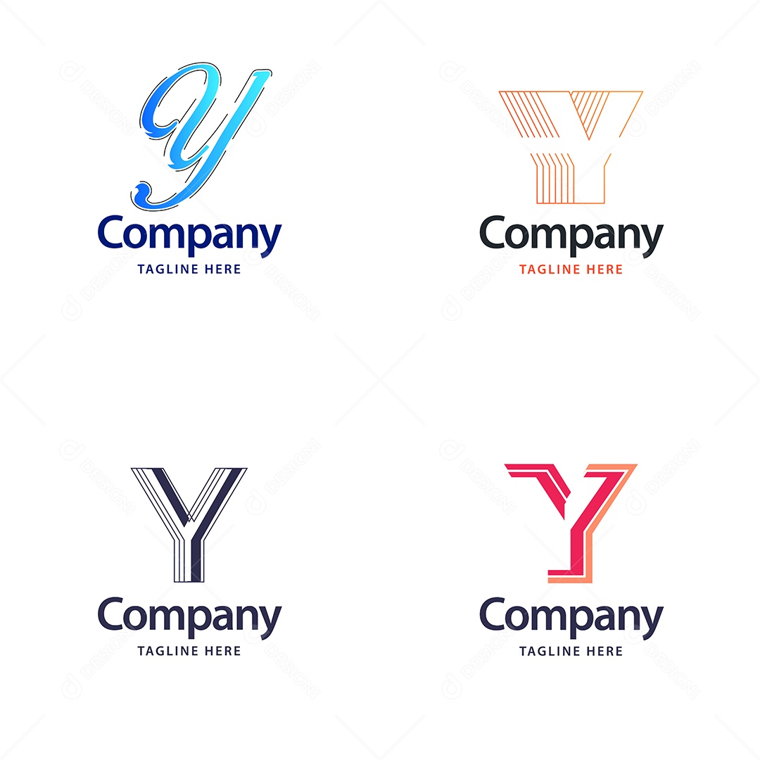 Logo Y Logotipos Modernos Vetor EPS