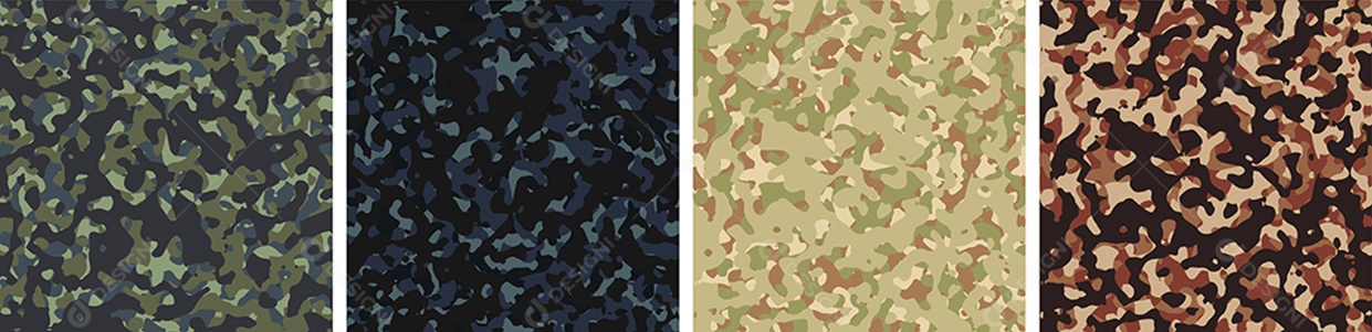Conjunto de Fundo de Camuflagem Vetor EPS