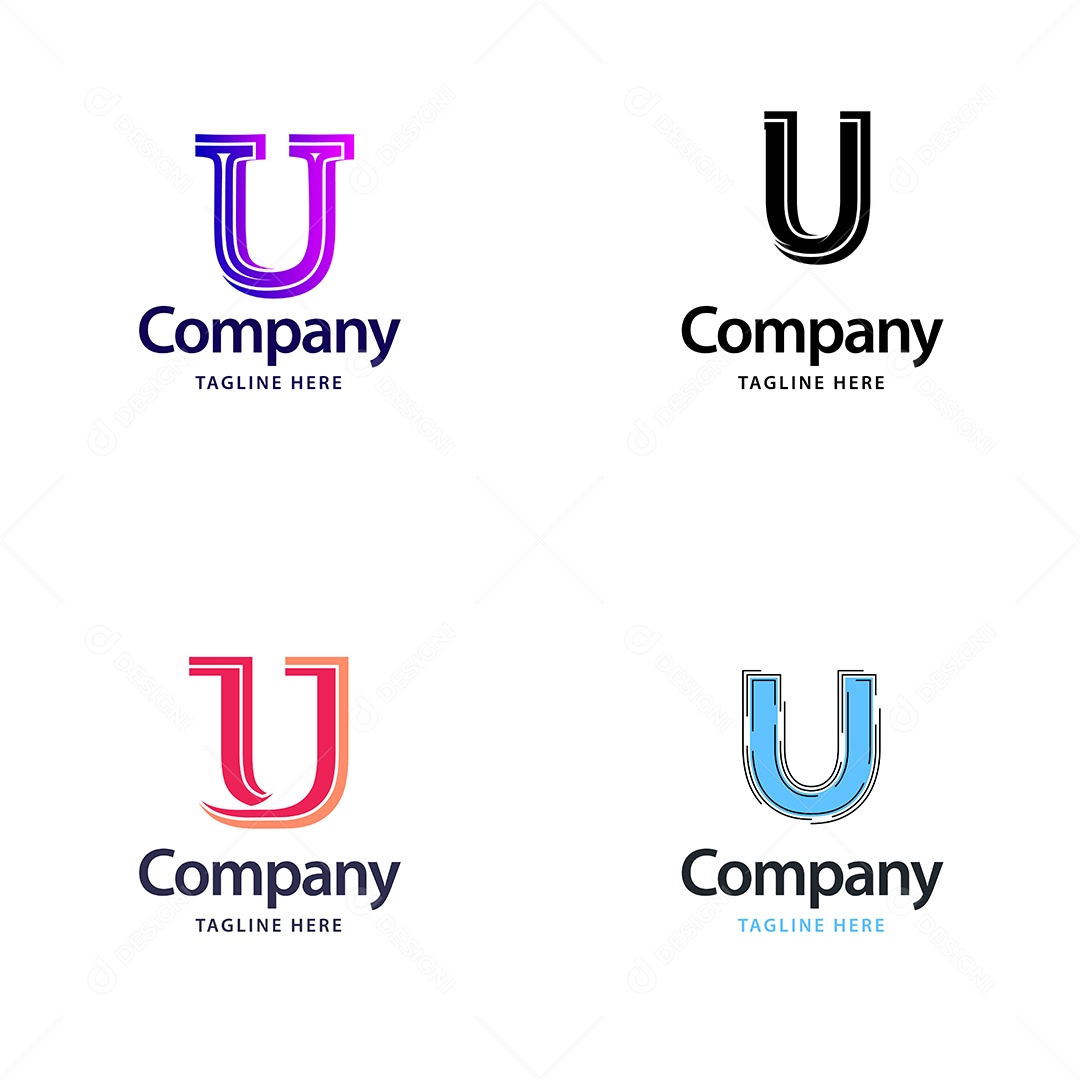 Logo U Personalizada Logotipos Modernos EPS
