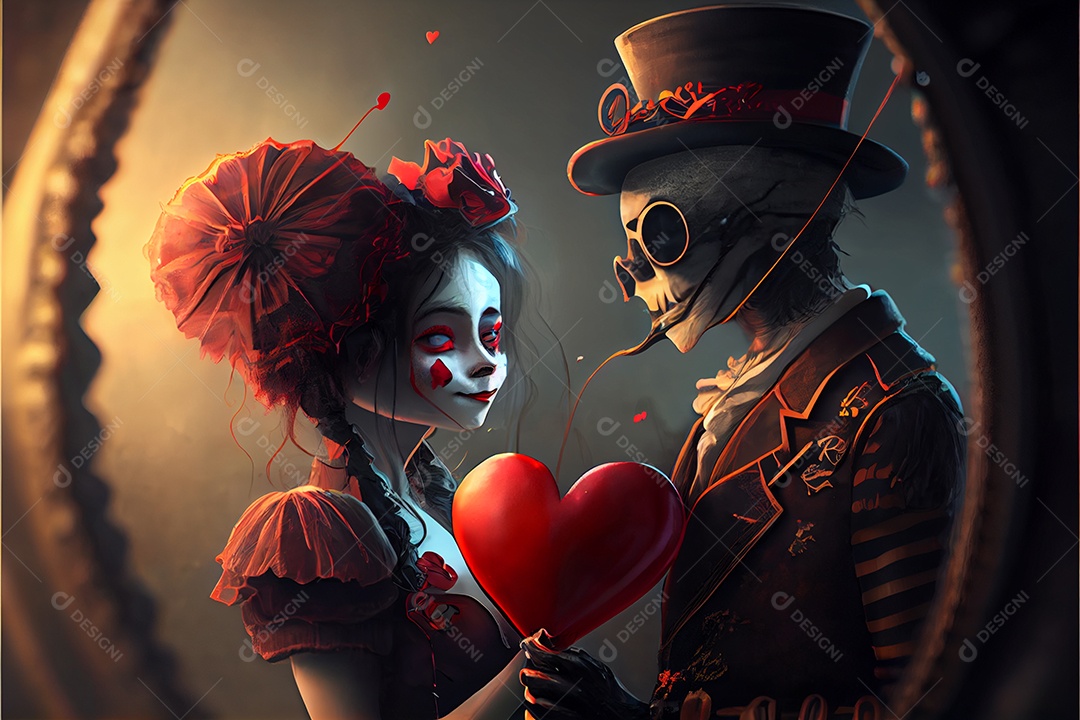 Conceito de coração, amor, dia dos namorados.12 de junho Renderização. Realista.