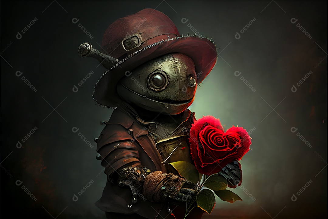 Conceito de coração, amor, dia dos namorados.12 de junho Renderização. Realista.