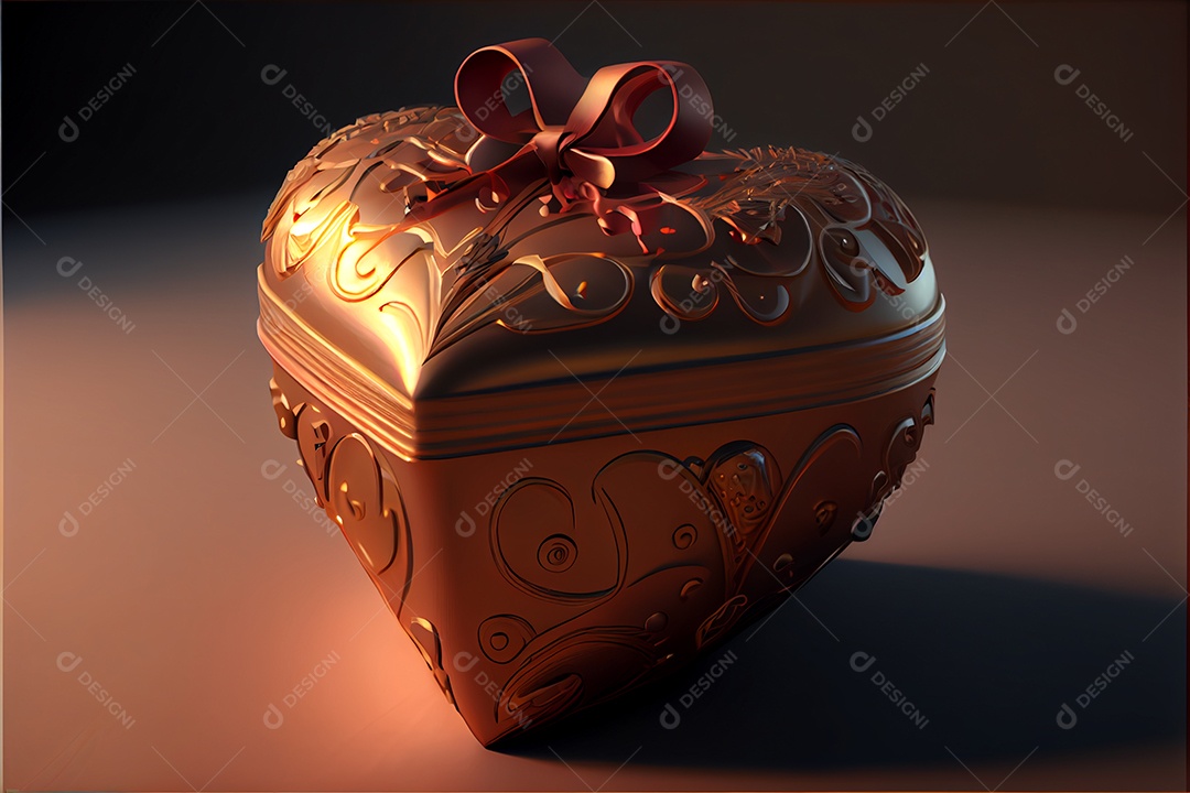 Amor rosa representativo, dia dos namorados 12 de junho renderizar realista