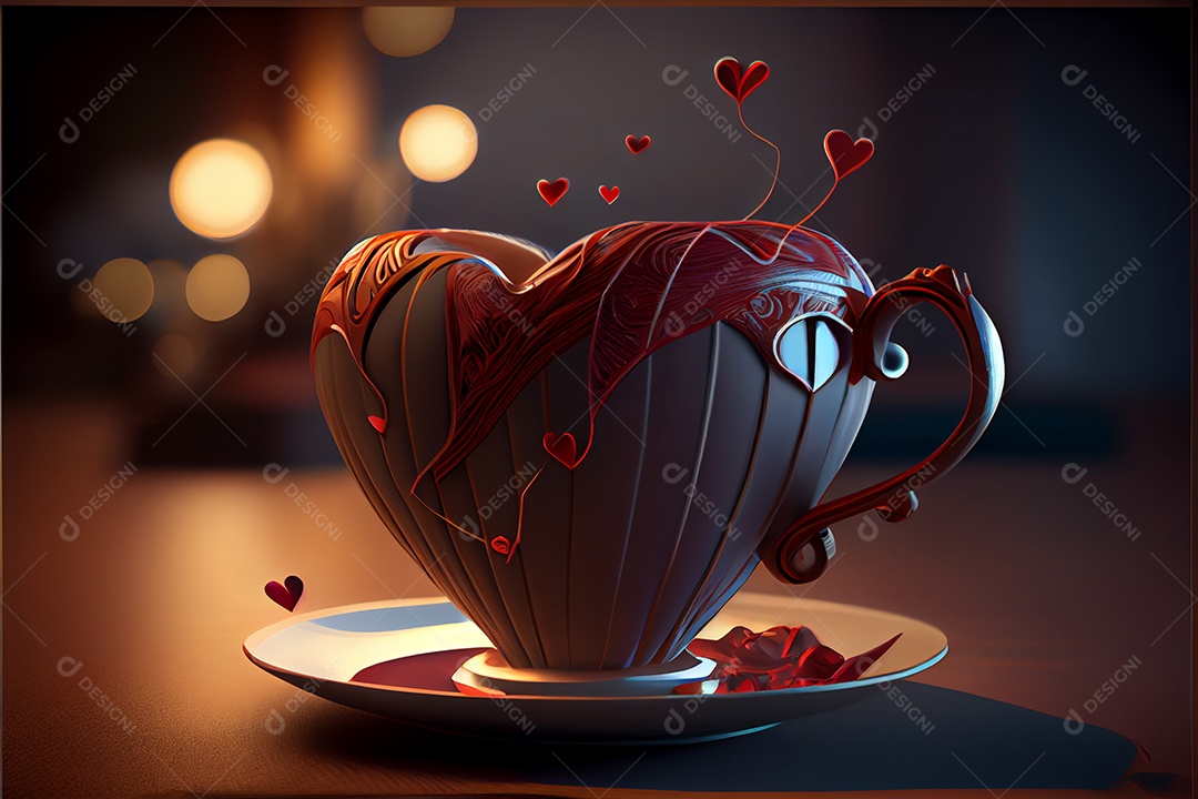 Amor rosa representativo, dia dos namorados 12 de junho renderizar realista