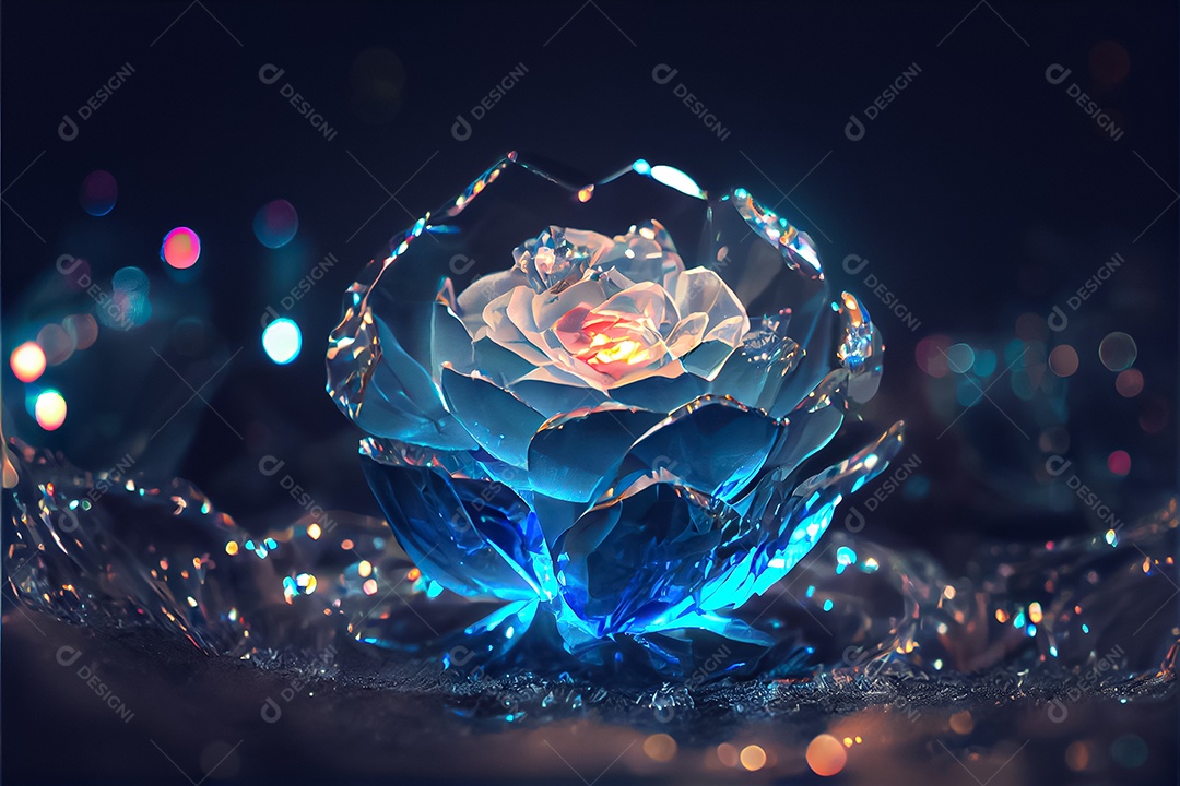 Amor rosa representativo, dia dos namorados 14 de fevereiro renderizar realista