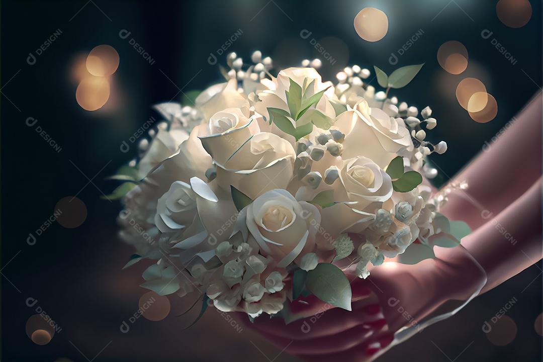 Amor rosa representativo, dia dos namorados 14 de fevereiro renderizar realista