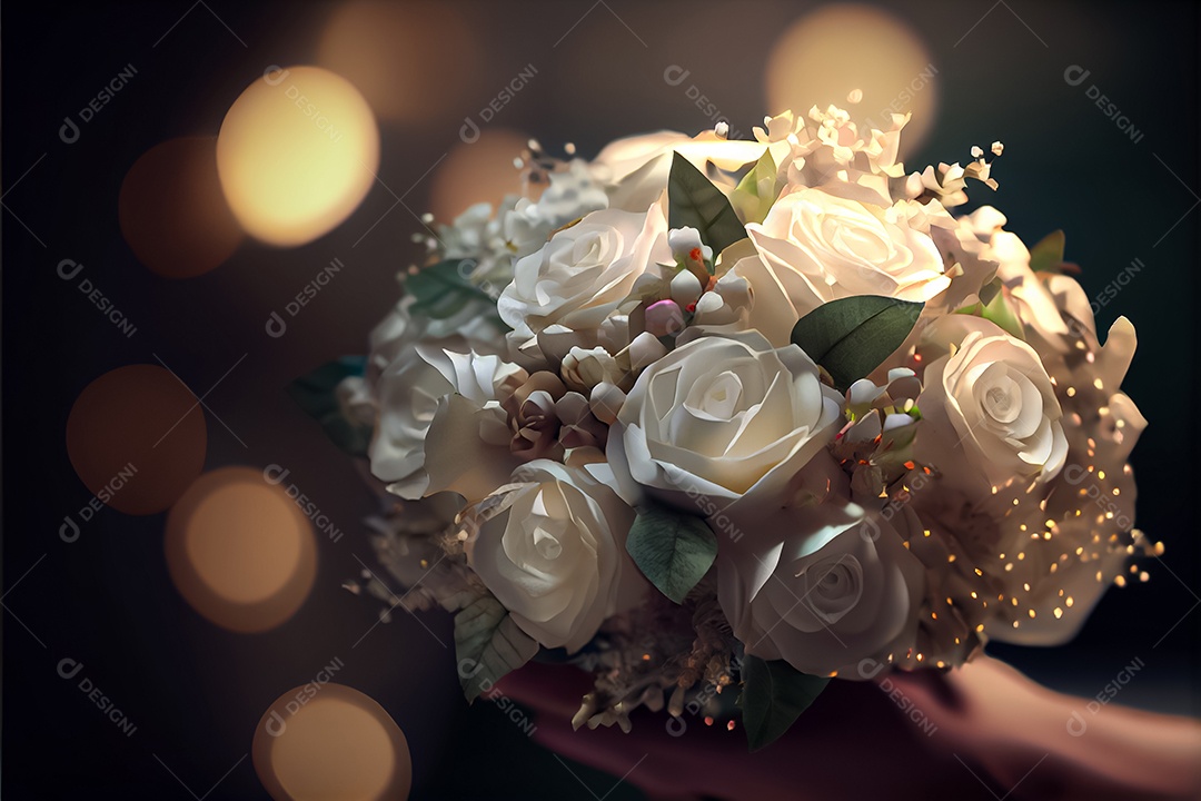 Amor rosa representativo, dia dos namorados 14 de fevereiro renderizar realista