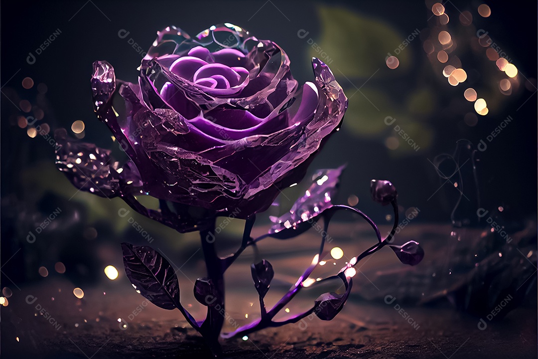 Amor rosa representativo, dia dos namorados 14 de fevereiro renderizar realista