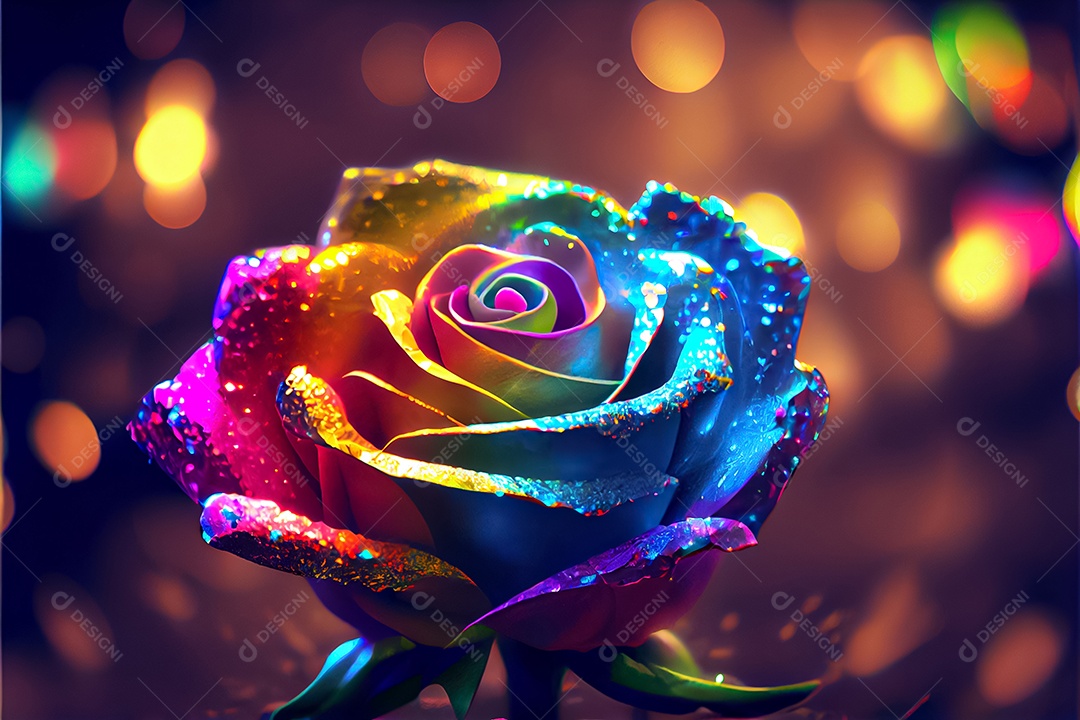 Amor rosa representativo, dia dos namorados 14 de fevereiro renderizar realista