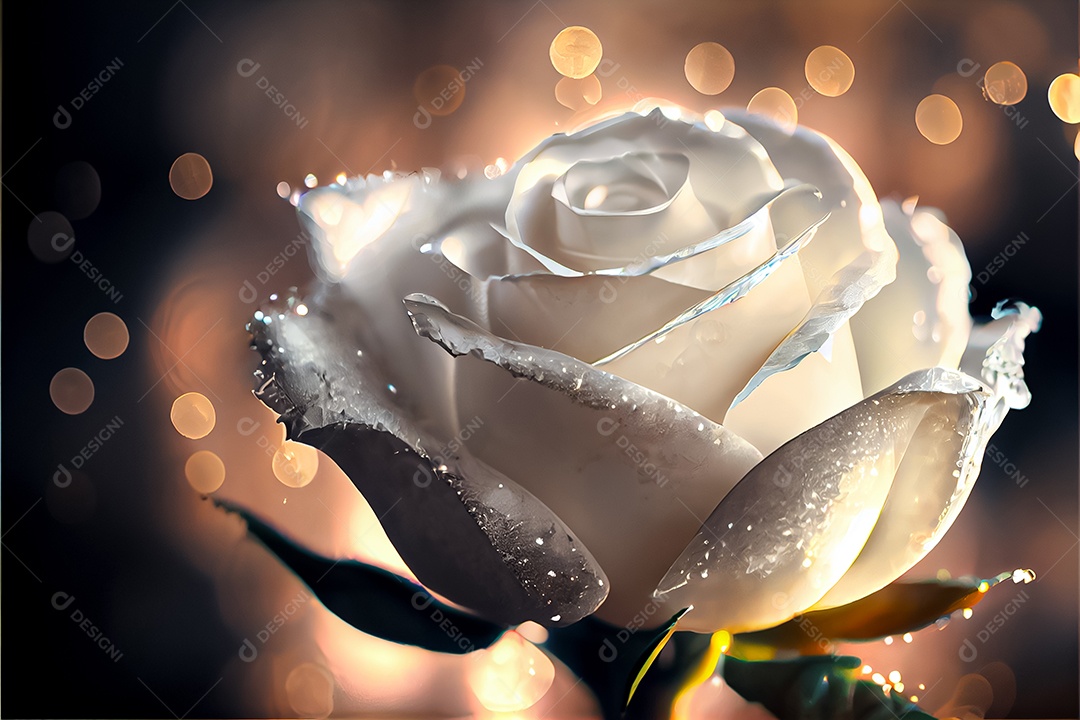 Amor rosa representativo, dia dos namorados 14 de fevereiro renderizar realista