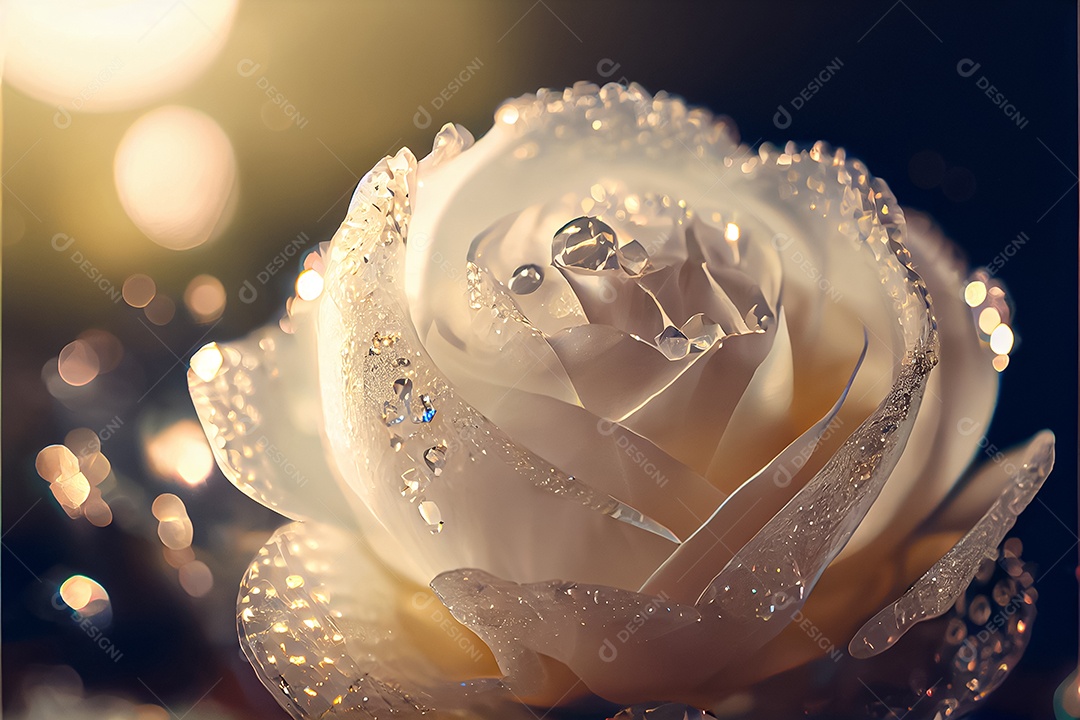 Amor rosa representativo, dia dos namorados 14 de fevereiro renderizar realista