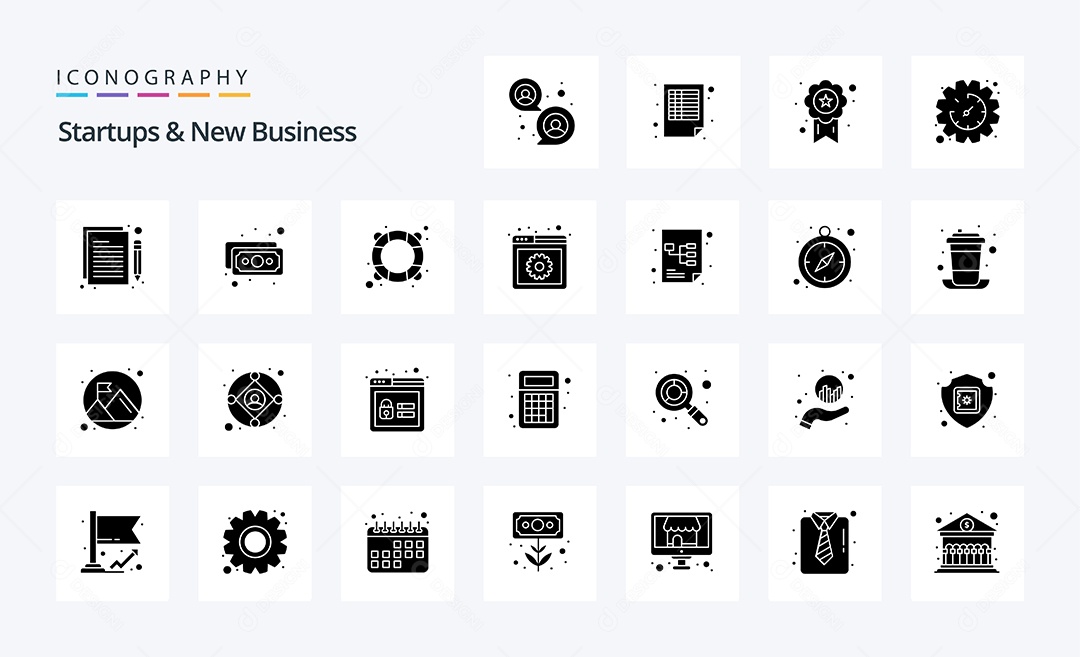 Pacote de Ícones e Elementos Vetores EPS