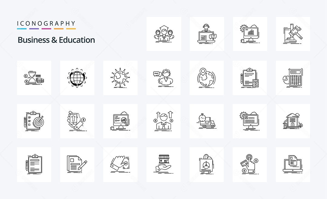 Pacote de Ícones e Elementos Vetores EPS