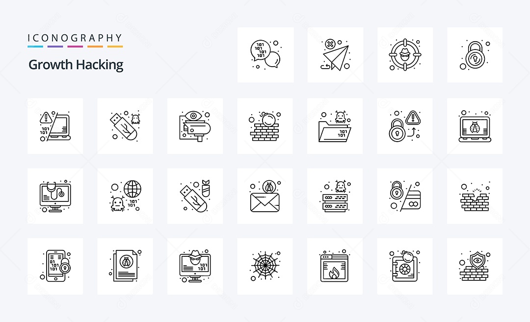 Pacote de Ícone e Elementos Vetores EPS