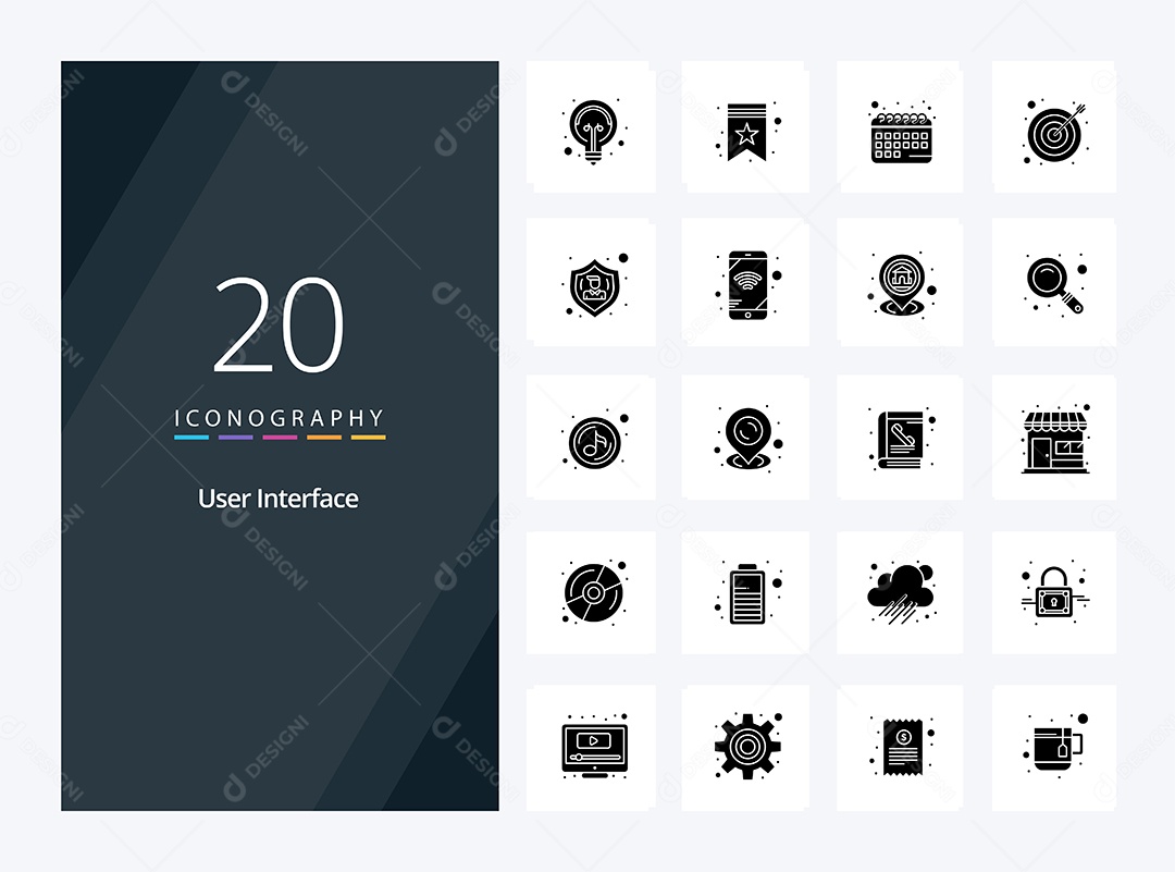 Pacote de Ícone e Elementos Vetores EPS