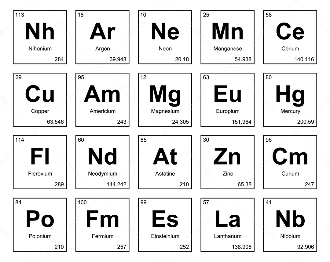 Tabela Periódica Vetor EPS