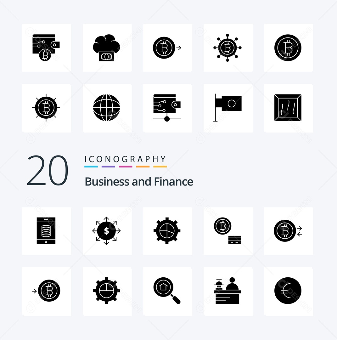 Pacote de Ícone e Elementos Vetores EPS