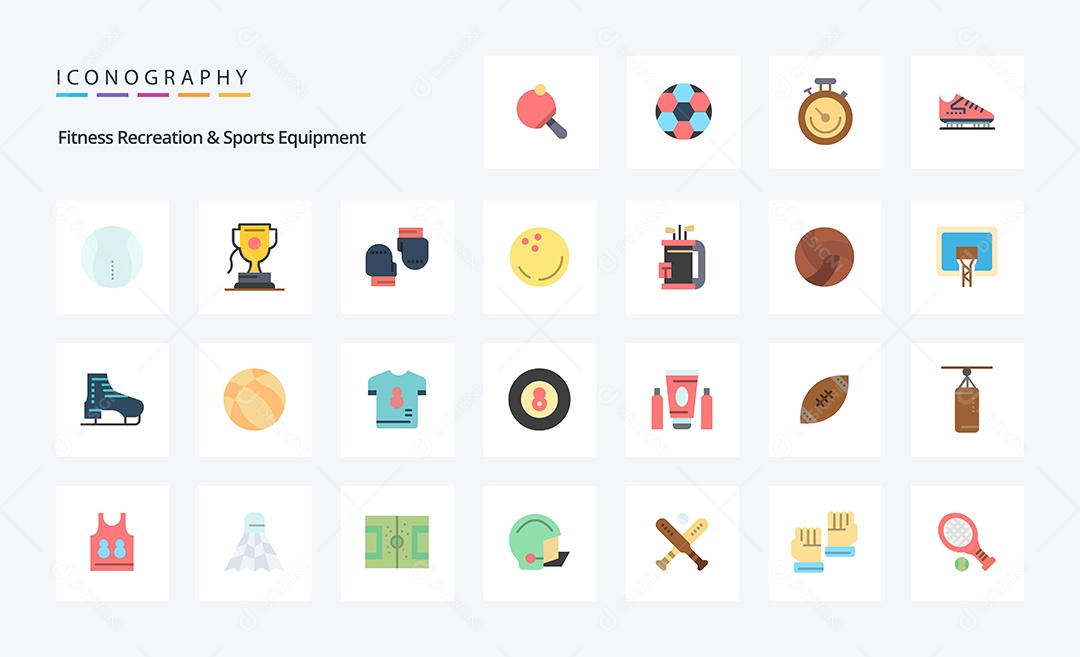 Pacote de Ícone e Elementos Vetores EPS