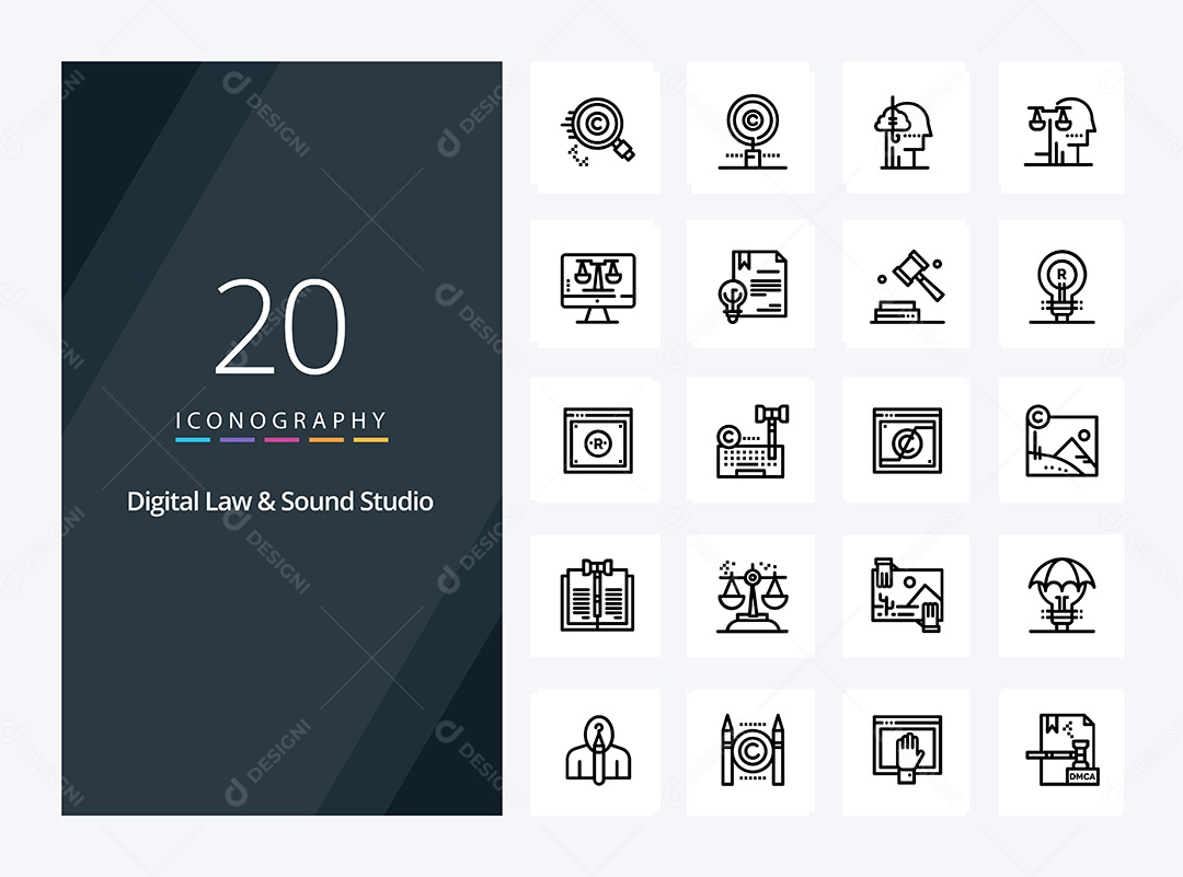Pacote de Ícone e Elementos Vetores EPS