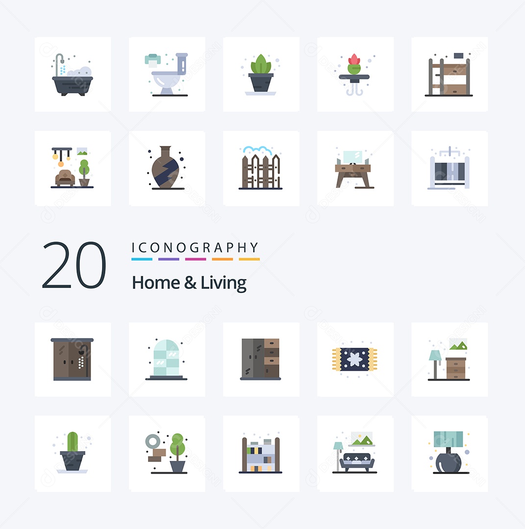 Pacote de Ícone e Elementos Vetores EPS