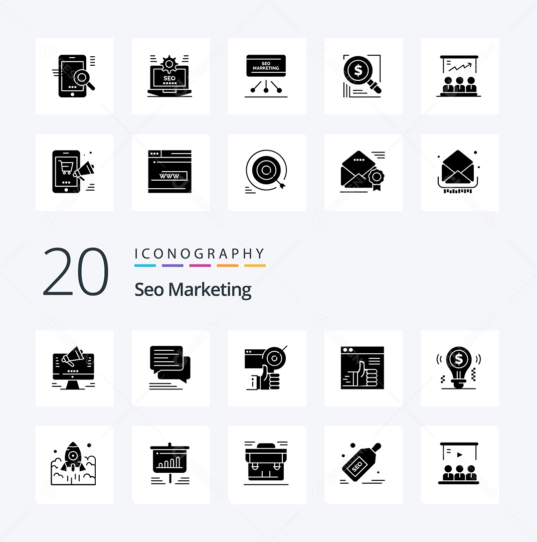 Pacote de Ícone e Elementos Vetores EPS