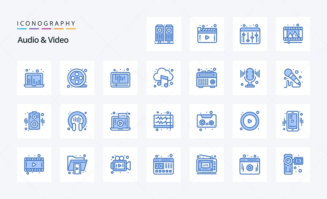 Pacote de Ícone e Elementos Vetores EPS