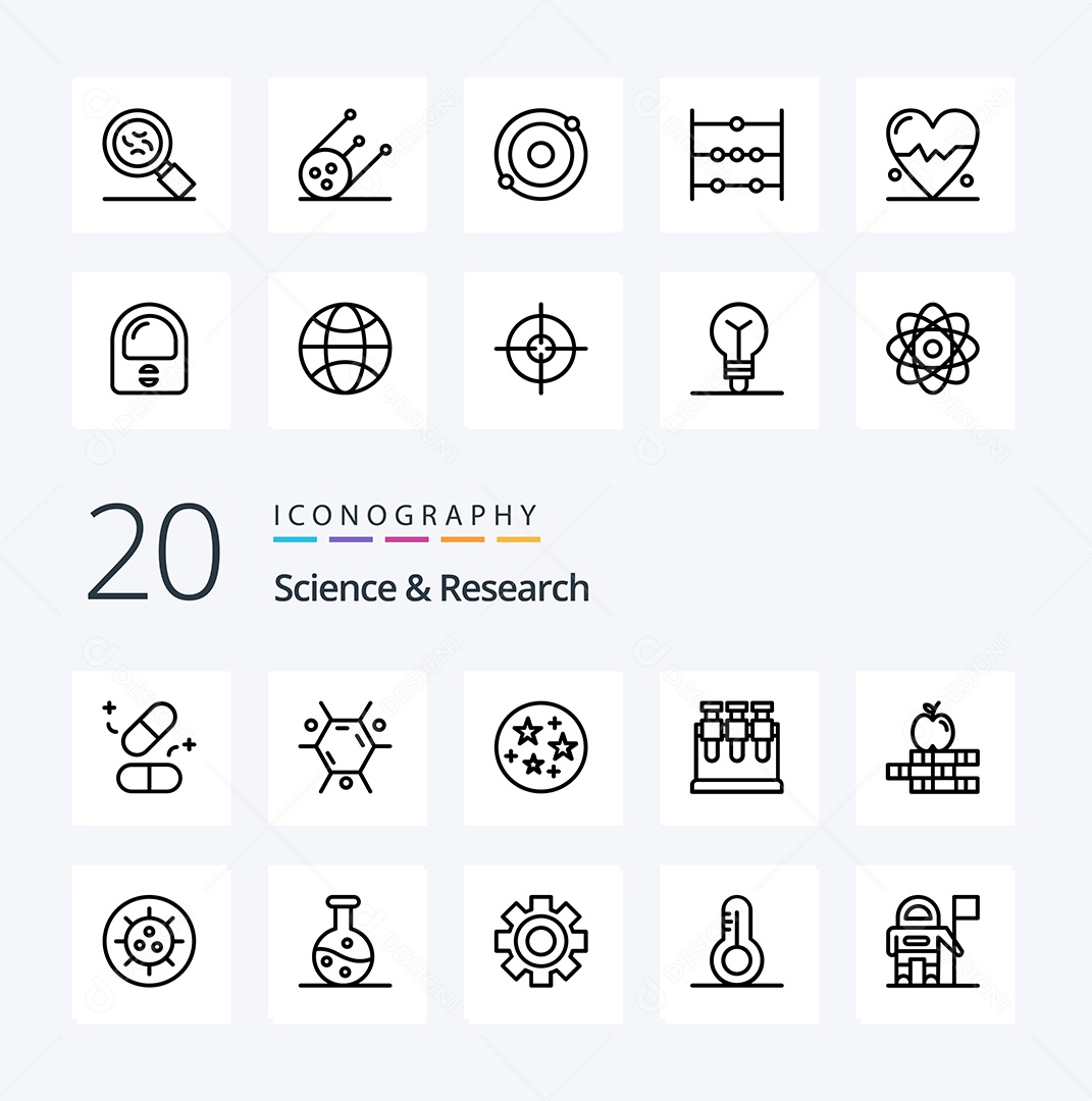 Pacote de Ícone e Elementos Vetores EPS