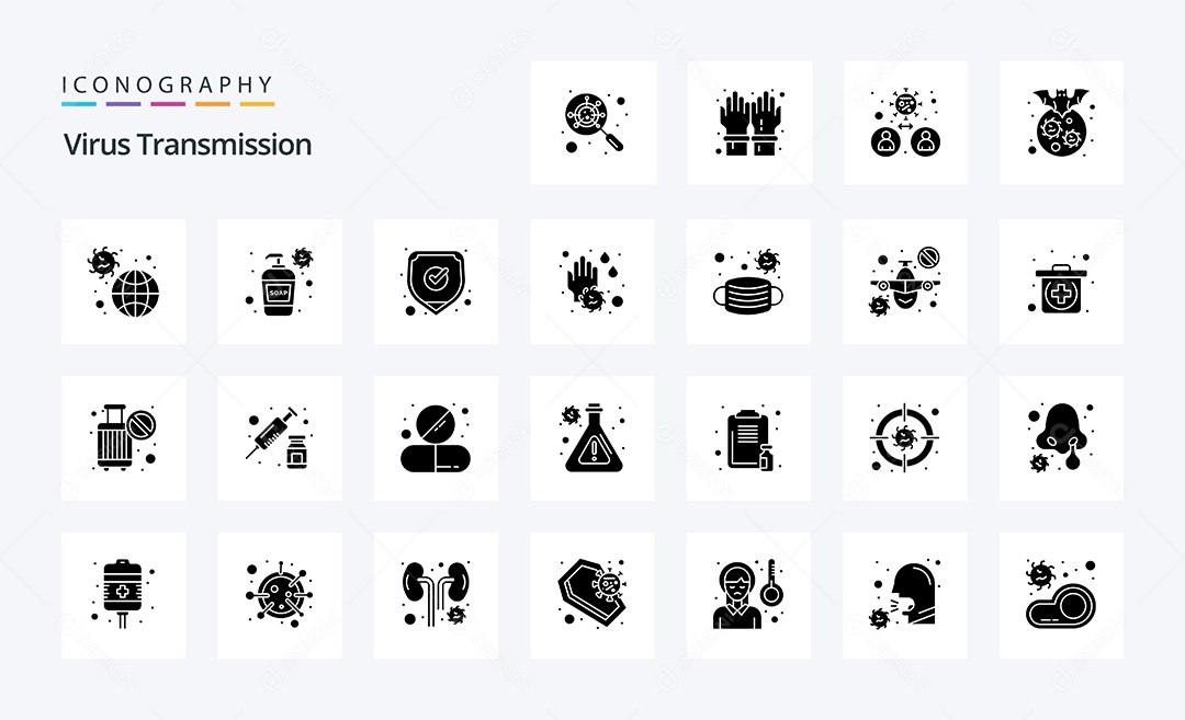 Pacote de Ícone e Elementos Vetores EPS