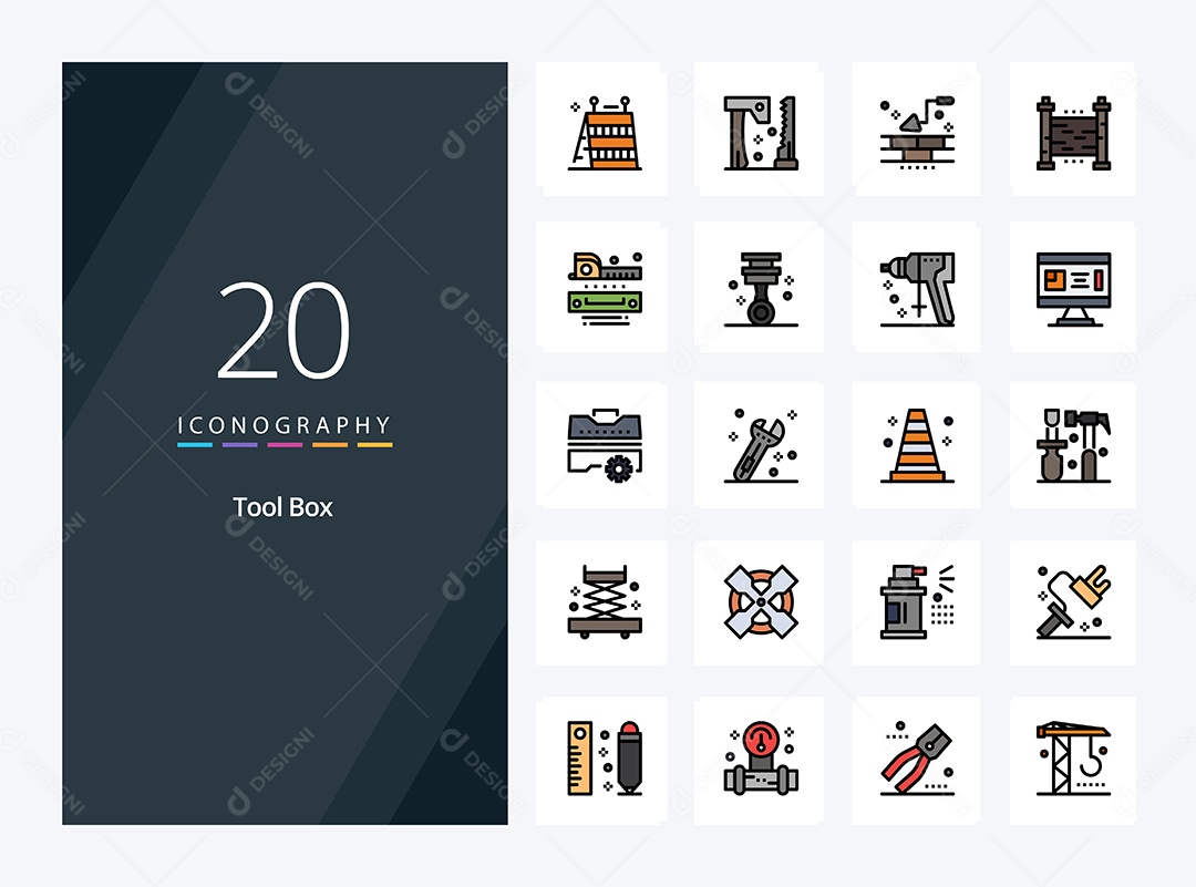 Pacote de Ícone e Elementos Vetores EPS