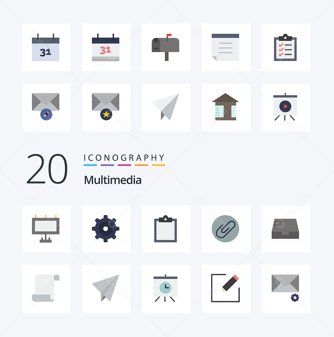 Pacote de Ícone e Elementos Vetores EPS