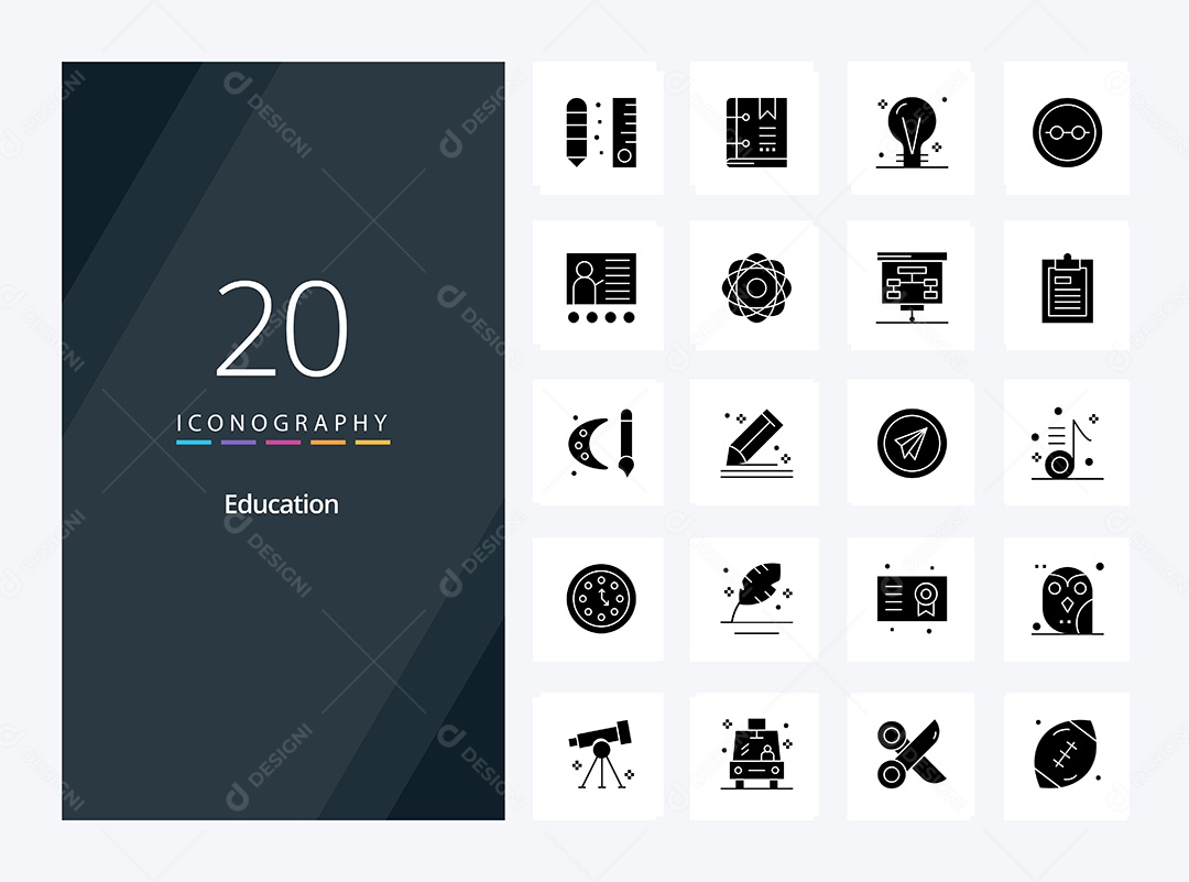 Pacote de Ícone e Elementos Vetores EPS