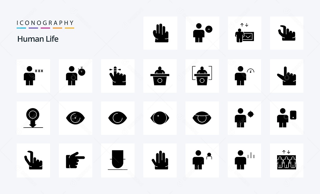 Pacote de Ícone e Elementos Vetores EPS