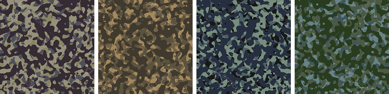 Padrão De Conjunto De Fundo De Camuflagem Vetor EPS