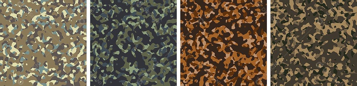 Conjunto de Fundo de Camuflagem Vetor EPS