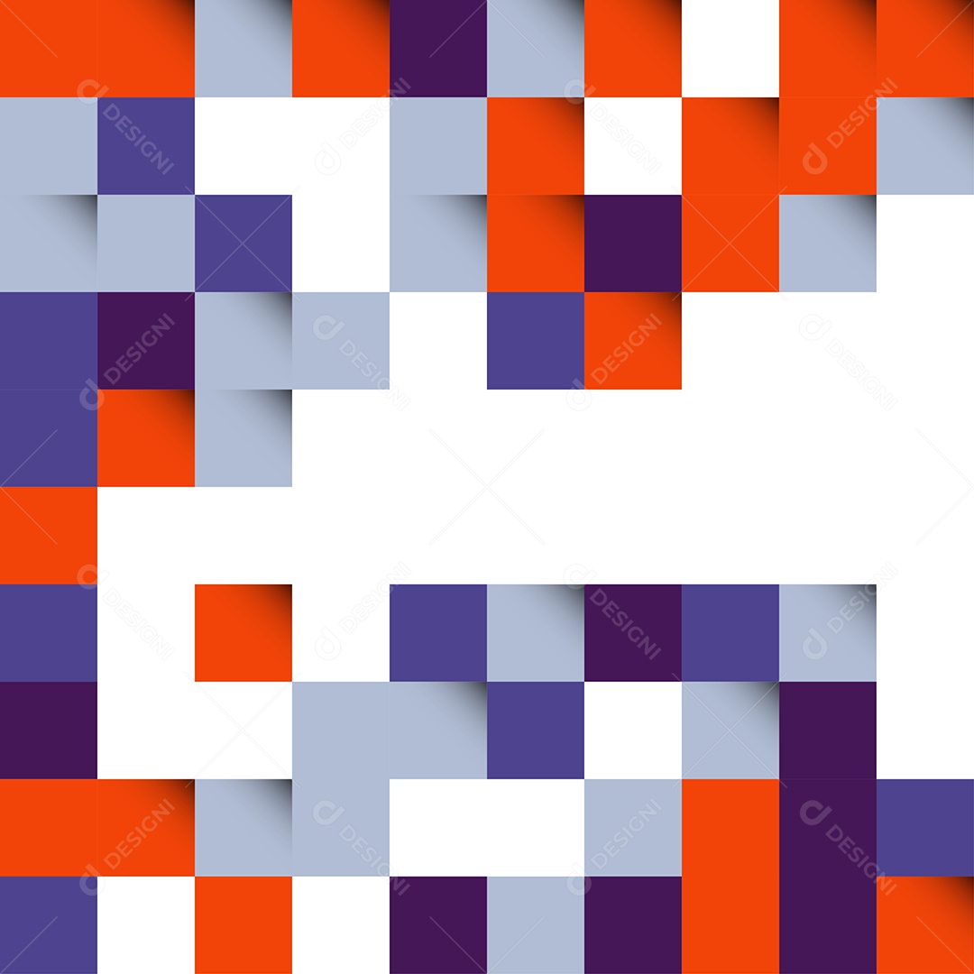 Fundo em Mosaico de Grade Colorido Vetor EPS