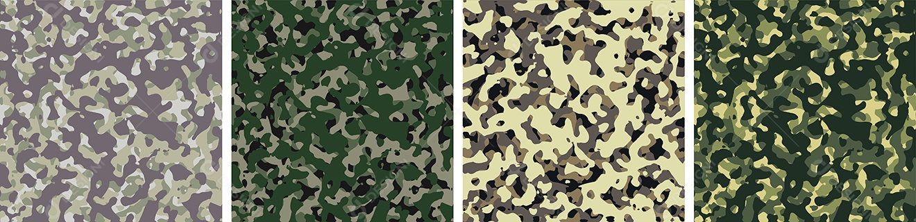 Padrão de Conjunto de fundo de Camuflagem Vetor EPS