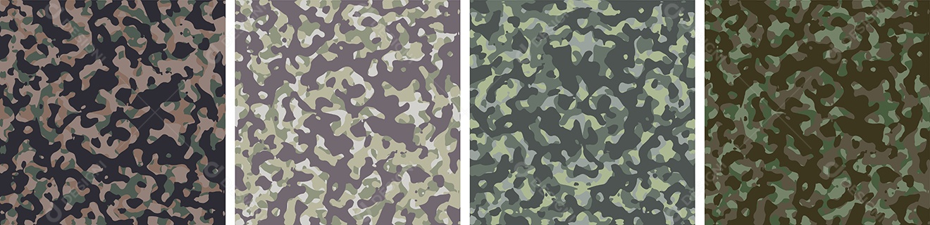 Padrão de Conjunto de fundo de Camuflagem Vetor EPS