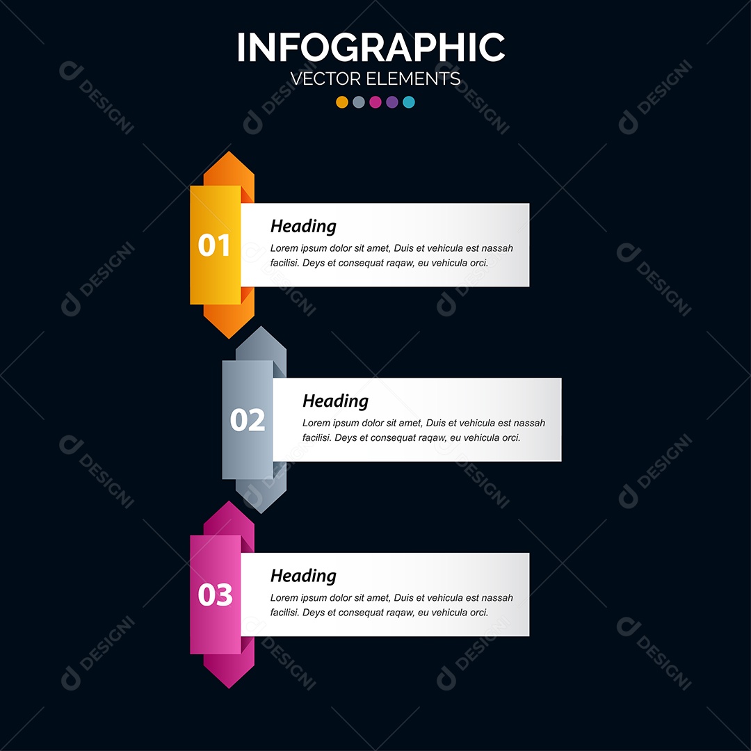 Conjunto de infográficos vetoriais para fazer sua publicidade Vetor EPS