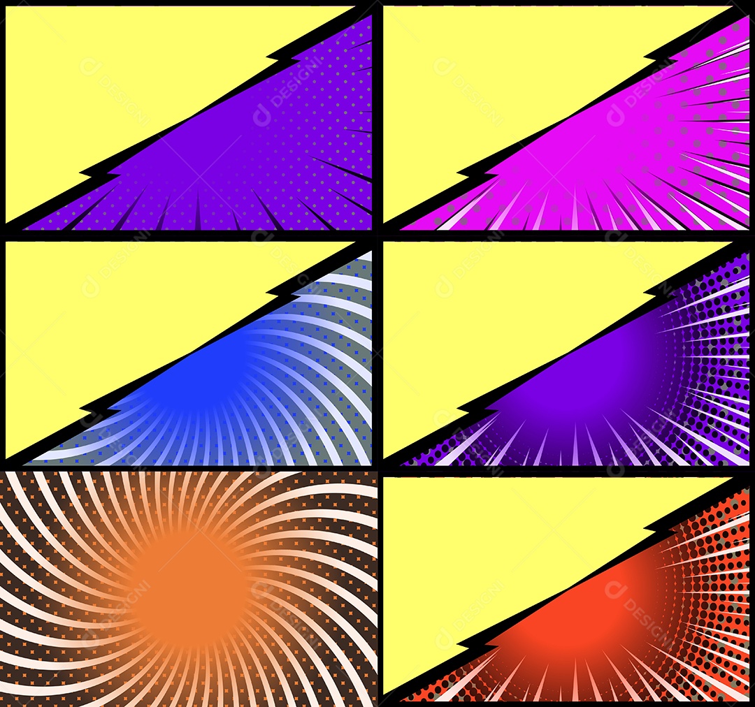 Vetor retrô de fundo em quadrinhos rosa e verde