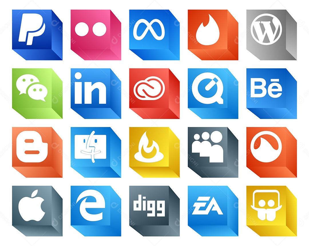 Pacote de Ícones e Elementos Vetores EPS