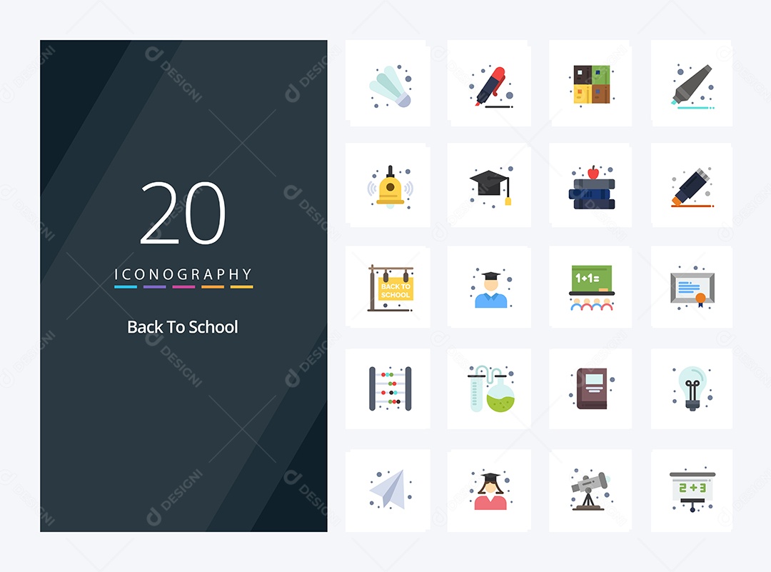 Pacote de Ícones e Elementos Vetores EPS